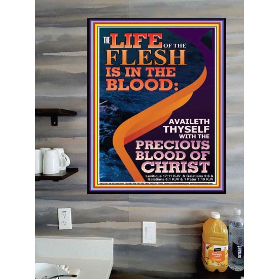 AVAILETH THYSELF WITH THE PRECIOUS BLOOD OF CHRIST  Custom Art and Wall Décor  GWPOSTER12335  