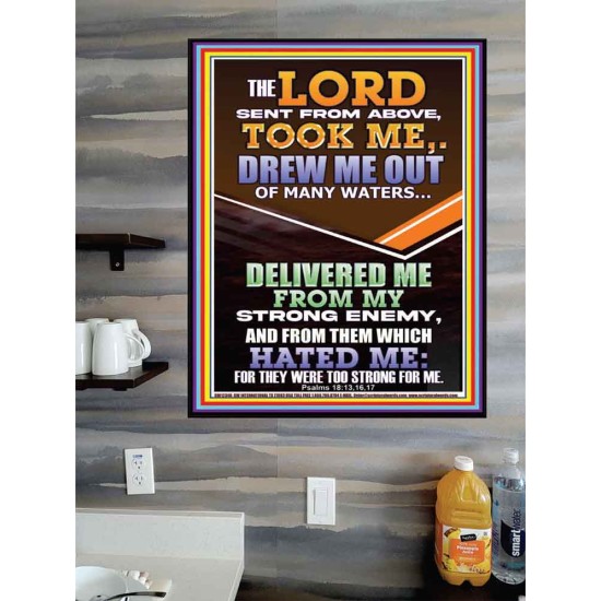 THE LORD DREW ME OUT OF MANY WATERS  New Wall Décor  GWPOSTER12346  