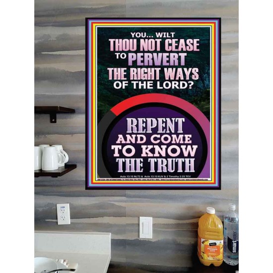 REPENT AND COME TO KNOW THE TRUTH  Large Custom Poster   GWPOSTER12354  