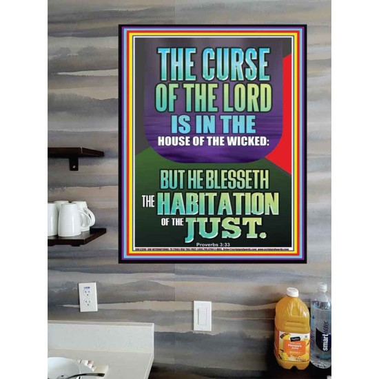 THE LORD BLESSED THE HABITATION OF THE JUST  Large Scriptural Wall Art  GWPOSTER12399  
