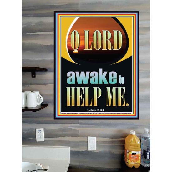 O LORD AWAKE TO HELP ME  Unique Power Bible Poster  GWPOSTER12645  