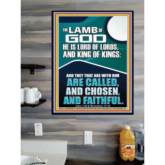THE LAMB OF GOD LORD OF LORDS KING OF KINGS  Unique Power Bible Poster  GWPOSTER12663  