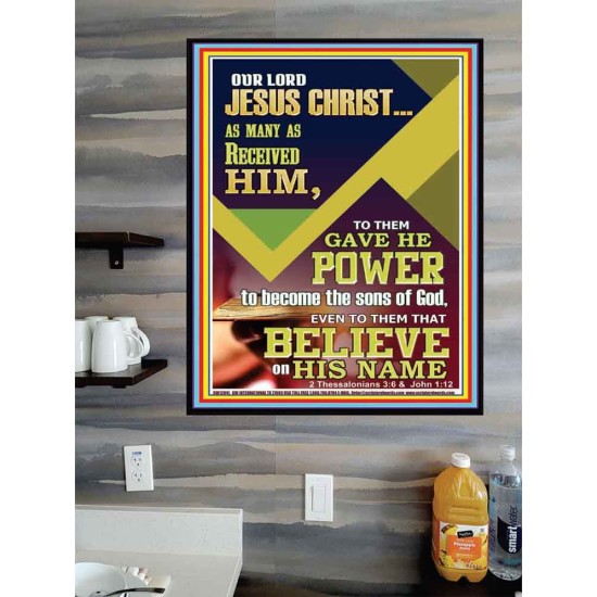 POWER TO BECOME THE SONS OF GOD THAT BELIEVE ON HIS NAME  Children Room  GWPOSTER12941  