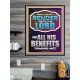WHAT SHALL I RENDER UNTO THE LORD FOR ALL HIS BENEFITS  Bible Verse Art Prints  GWPOSTER12996  