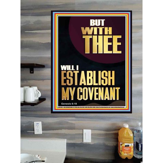 WITH THEE WILL I ESTABLISH MY COVENANT  Scriptures Wall Art  GWPOSTER13001  
