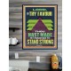 BY THY FAVOUR THOU HAST MADE MY MOUNTAIN TO STAND STRONG  Scriptural Décor Poster  GWPOSTER13008  