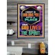 BE UNITED TOGETHER AS A LIVING PLACE OF GOD IN THE SPIRIT  Scripture Poster Signs  GWPOSTER13016  