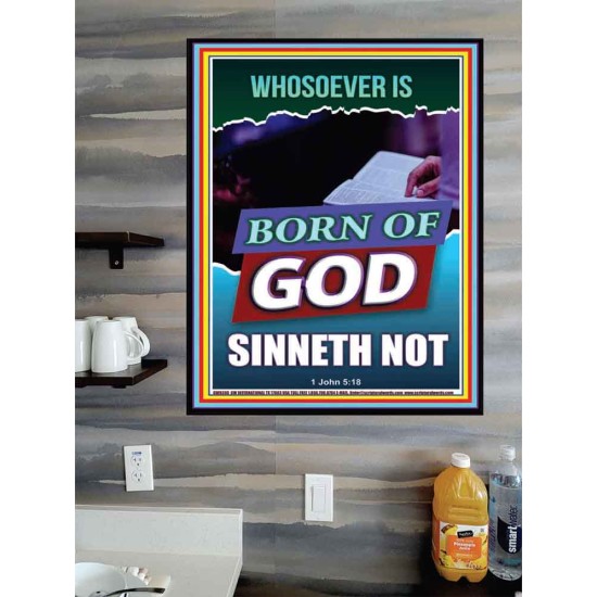 GOD'S CHILDREN DO NOT CONTINUE TO SIN  Righteous Living Christian Poster  GWPOSTER9390  