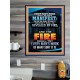 FIRE SHALL TRY EVERY MAN'S WORK  Ultimate Inspirational Wall Art Poster  GWPOSTER9990  