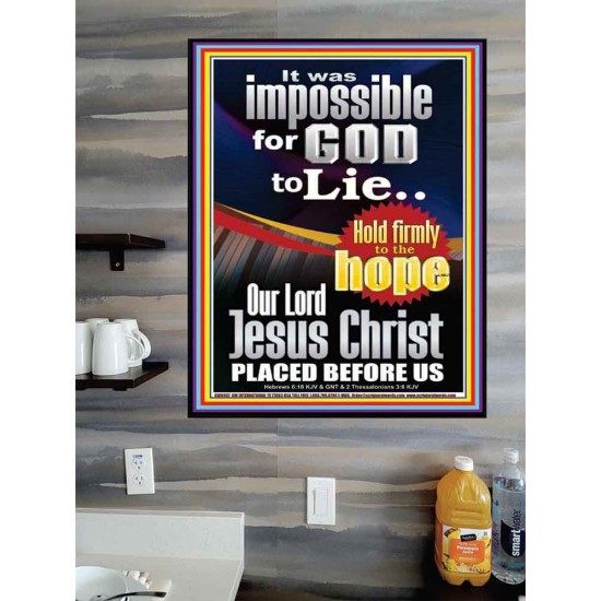 IMPOSSIBLE FOR GOD TO LIE  Children Room Poster  GWPOSTER9997  