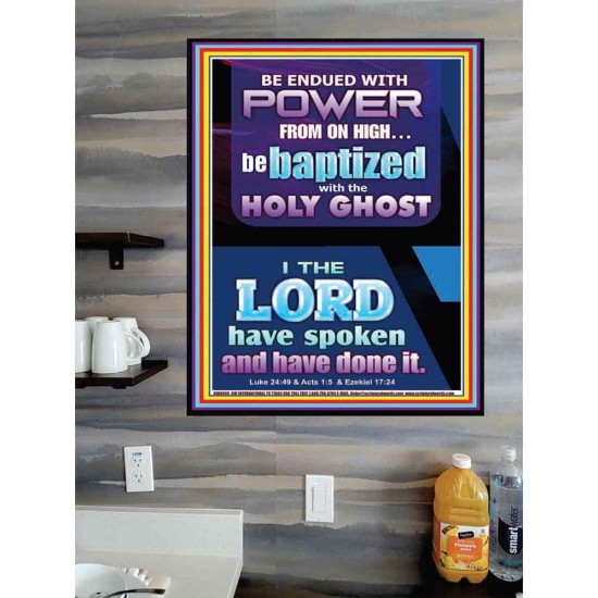BE ENDUED WITH POWER FROM ON HIGH  Ultimate Inspirational Wall Art Picture  GWPOSTER9999  