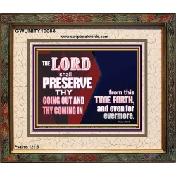 THY GOING OUT AND COMING IN IS PRESERVED  Wall Décor  GWUNITY10088  
