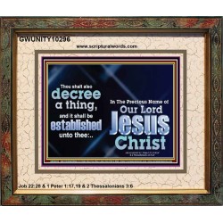 THE LIGHT SHALL SHINE UPON THY WAYS  Christian Quote Portrait  GWUNITY10296  "25X20"