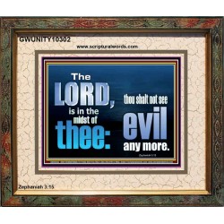 THOU SHALL NOT SEE EVIL ANY MORE  Unique Scriptural ArtWork  GWUNITY10302  "25X20"