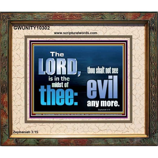 THOU SHALL NOT SEE EVIL ANY MORE  Unique Scriptural ArtWork  GWUNITY10302  