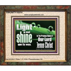 THE LIGHT SHINE UPON THEE  Custom Wall Décor  GWUNITY10314  "25X20"