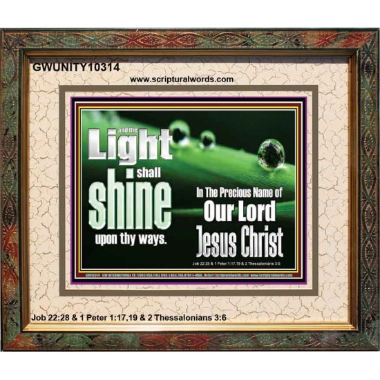 THE LIGHT SHINE UPON THEE  Custom Wall Décor  GWUNITY10314  