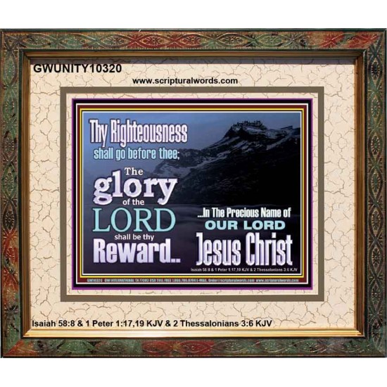 THE GLORY OF THE LORD WILL BE UPON YOU  Custom Inspiration Scriptural Art Portrait  GWUNITY10320  