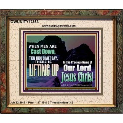 THOU SHALL SAY LIFTING UP  Ultimate Inspirational Wall Art Picture  GWUNITY10353  "25X20"