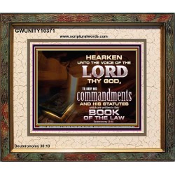 KEEP THE LORD COMMANDMENTS AND STATUTES  Ultimate Inspirational Wall Art Portrait  GWUNITY10371  "25X20"