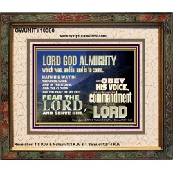 REBEL NOT AGAINST THE COMMANDMENTS OF THE LORD  Ultimate Inspirational Wall Art Picture  GWUNITY10380  "25X20"