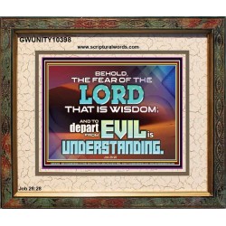 TO DEPART FROM EVIL IS UNDERSTANDING  Ultimate Inspirational Wall Art Portrait  GWUNITY10398  