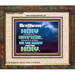 BE YE HOLY FOR I AM HOLY SAITH THE LORD  Ultimate Inspirational Wall Art  Portrait  GWUNITY10407  "25X20"