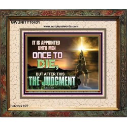 AFTER DEATH IS JUDGEMENT  Bible Verses Art Prints  GWUNITY10431  