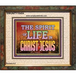SPIRIT OF LIFE IN CHRIST JESUS  Scripture Wall Art  GWUNITY10434  