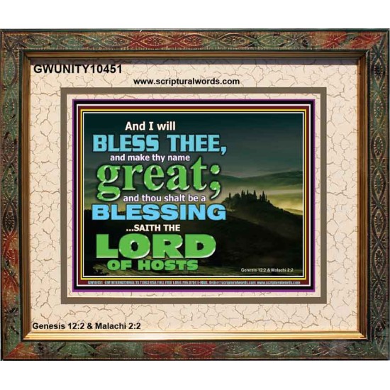 THOU SHALL BE A BLESSINGS  Portrait Scripture   GWUNITY10451  