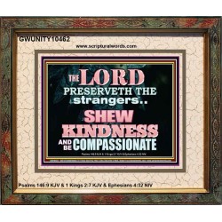 SHEW KINDNESS AND BE COMPASSIONATE  Christian Quote Portrait  GWUNITY10462  
