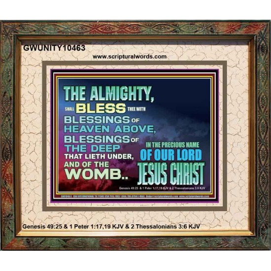 DO YOU WANT BLESSINGS OF THE DEEP  Christian Quote Portrait  GWUNITY10463  