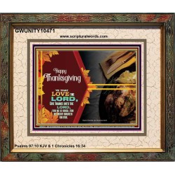 THE LORD IS GOOD HIS MERCY ENDURETH FOR EVER  Contemporary Christian Wall Art  GWUNITY10471  "25X20"
