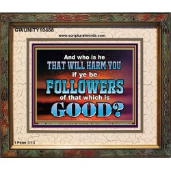 WHO IS IT THAT CAN HARM YOU  Bible Verse Art Prints  GWUNITY10488  
