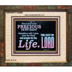 YOU ARE PRECIOUS IN THE SIGHT OF THE LIVING GOD  Modern Christian Wall Décor  GWUNITY10490  