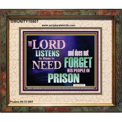 THE LORD NEVER FORGET HIS CHILDREN  Christian Artwork Portrait  GWUNITY10507  "25X20"