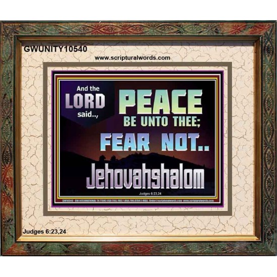JEHOVAHSHALOM PEACE BE UNTO THEE  Christian Paintings  GWUNITY10540  