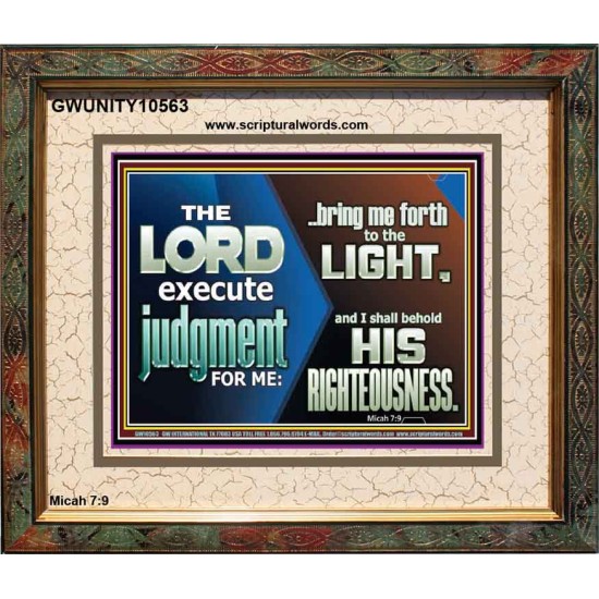 BRING ME FORTH TO THE LIGHT O LORD JEHOVAH  Scripture Art Prints Portrait  GWUNITY10563  
