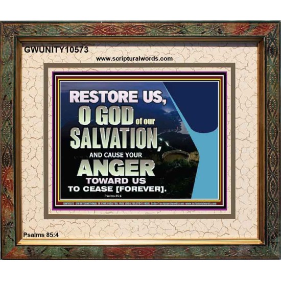 GOD OF OUR SALVATION  Scripture Wall Art  GWUNITY10573  