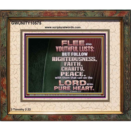 FOLLOW RIGHTEOUSNESS  Scriptural Wall Art  GWUNITY10575  