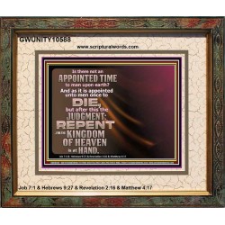 AN APPOINTED TIME TO MAN UPON EARTH  Art & Wall Décor  GWUNITY10588  "25X20"