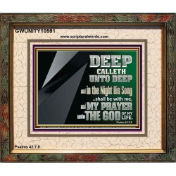 DEEP CALLETH UNTO DEEP  Modern Wall Art  GWUNITY10591  "25X20"