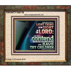 LIGHT THING IN THE SIGHT OF THE LORD  Unique Scriptural ArtWork  GWUNITY10611B  "25X20"