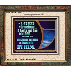 BLESSED IS THE MAN THAT TRUSTETH IN THE LORD  Scripture Wall Art  GWUNITY10641  "25X20"