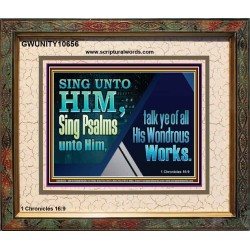 TESTIFY OF ALL HIS WONDROUS WORKS  Ultimate Power Portrait  GWUNITY10656  "25X20"