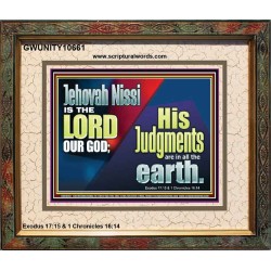 JEHOVAH NISSI IS THE LORD OUR GOD  Sanctuary Wall Portrait  GWUNITY10661  "25X20"