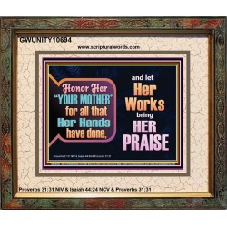 HONOR HER YOUR MOTHER   Eternal Power Portrait  GWUNITY10694  "25X20"