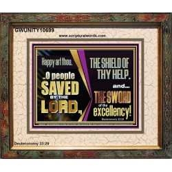 O PEOPLE SAVED BY THE LORD  Children Room Wall Portrait  GWUNITY10699  "25X20"