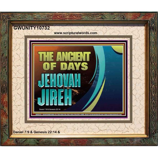 THE ANCIENT OF DAYS JEHOVAH JIREH  Scriptural Décor  GWUNITY10732  
