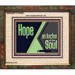 HOPE AN ANCHOR OF THE SOUL  Christian Paintings  GWUNITY10762  "25X20"